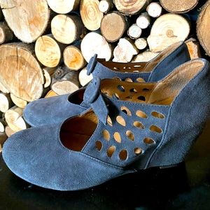 Jeffrey Campbell Havana last grey suede cut out size 8.5